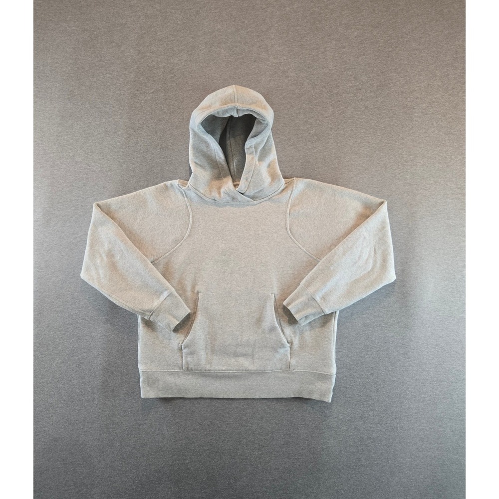 Lululemon Loungeful Hoodie Womens 6 Heathered Grey Relaxed Fleece Pullover